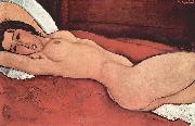 Amedeo Modigliani Liegender Akt mit hinter dem Kopf verschrankten Armen oil painting on canvas
